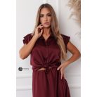 Szatén ing bordó