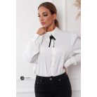 Gyöngyös csipke galléros ing fehér