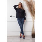 Necc csíkos pulcsi sötétkék