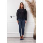 Necc csíkos pulcsi sötétkék