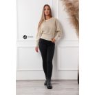 Csillogó hosszú ujjú felső arany