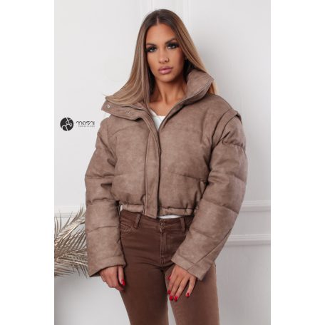 Gina kabát keki-barna