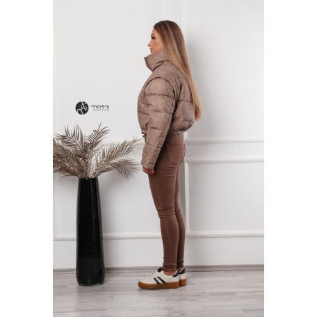 Gina kabát keki-barna