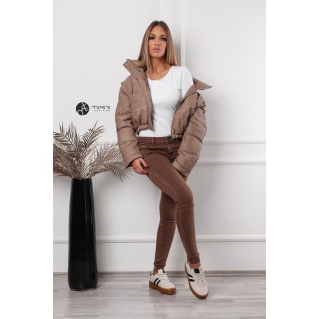 Gina kabát keki-barna