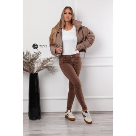 Gina kabát keki-barna