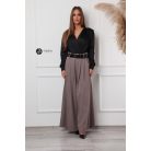 Leora szatén body fekete