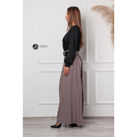 Leora szatén body fekete