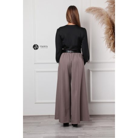 Leora szatén body fekete