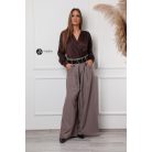 Leora szatén body csokibarna