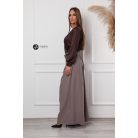 Leora szatén body csokibarna