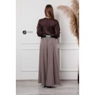 Leora szatén body csokibarna