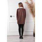 Irha/műbőr mellény barna