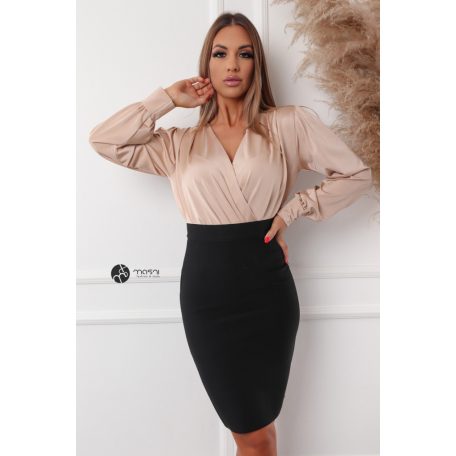 Alakformáló ceruzaszoknya fekete