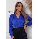 Leora szatén body királykék