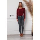 Basic hosszú ujjú felső bordó