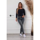 Basic hosszú ujjú felső sötétkék