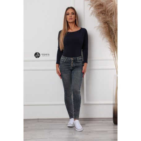 Basic hosszú ujjú felső sötétkék