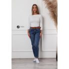 Bona mom fit farmer nadrág kék