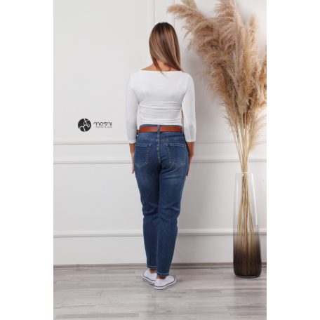 Bona mom fit farmer nadrág kék