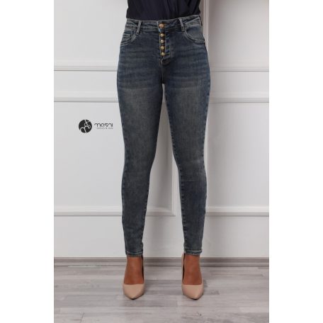 Sabrina skinny farmer nadrág kék