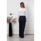 Kerek nyakú, hosszú ujjú poli body fehér