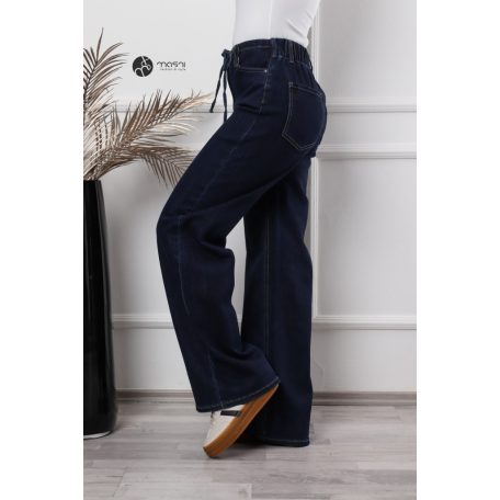 Valentina bőszárú farmer nadrág indigókék