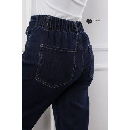 Valentina bőszárú farmer nadrág indigókék
