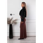 Brossos műszőrme boleró fekete