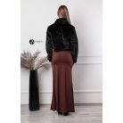 Brossos műszőrme boleró fekete