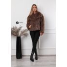 Carina műszőrme kabát barna