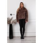 Carina műszőrme kabát barna