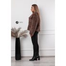 Carina műszőrme kabát barna