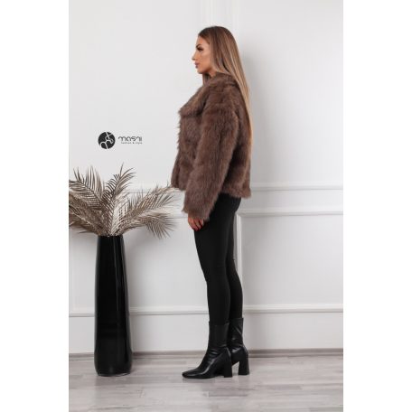 Carina műszőrme kabát barna