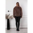 Carina műszőrme kabát barna