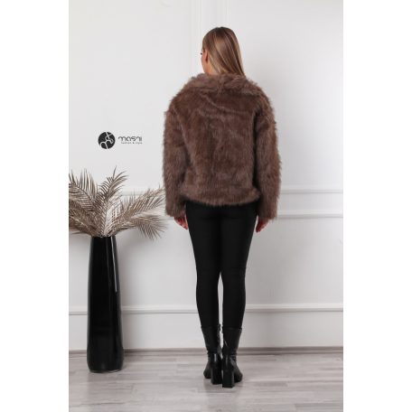 Carina műszőrme kabát barna