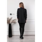 Húzott ujjú zakó nagy méret (L/XL) fekete