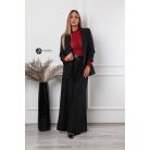 Húzott ujjú zakó nagy méret (L/XL) fekete