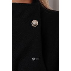 Öves poncsó fekete