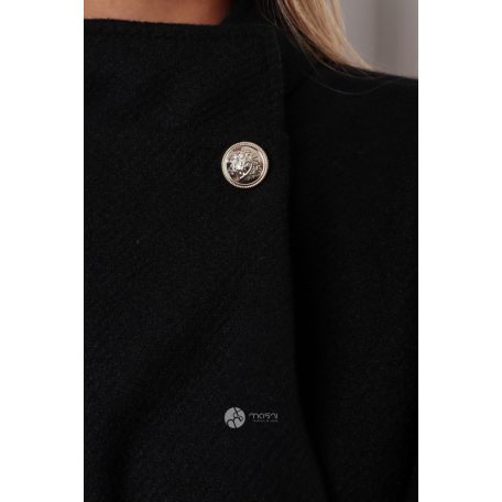 Öves poncsó fekete