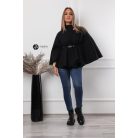 Öves poncsó fekete