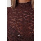 Virágos necc felső barna