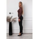 Virágos necc felső barna