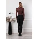 Virágos necc felső barna