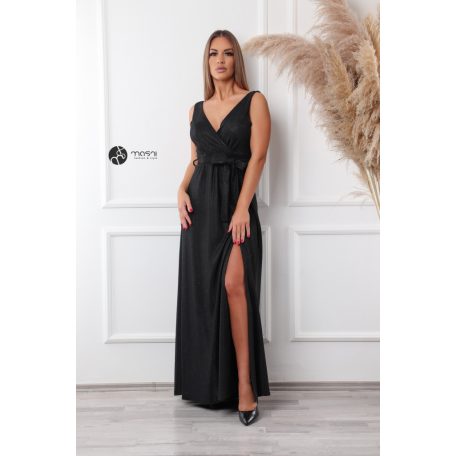 Bellini csillogó maxi ruha fekete