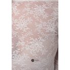 Magas nyakú virágos necc felső fehér