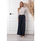 Magas nyakú virágos necc felső fehér