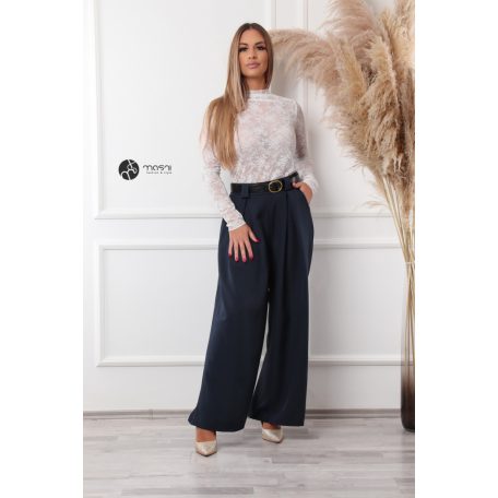 Extra bőszárú nadrág sötétkék