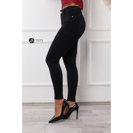 Adriana push up-os, skinny farmer nadrág fekete