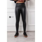 Műbőr leggings fekete