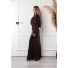 Brossos műszőrme boleró csokibarna